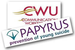 Pic: CWU and Papyrus logos