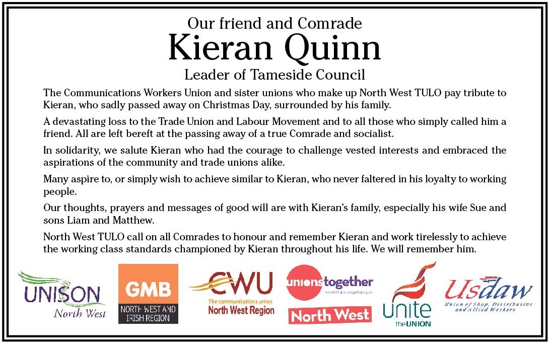 Pic: Tribute to Kieran Quinn