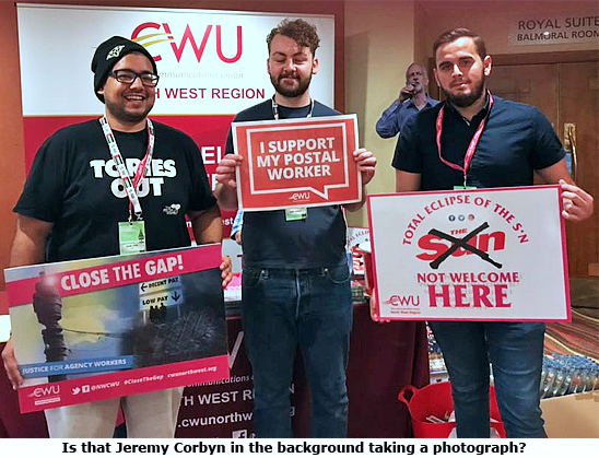 Pic: CWU Youth supporting CWU campaigns