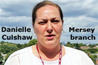 Pic: Mersey Branch rep Danielle Culshaw