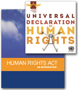 Pic: UN and UK Human Rights